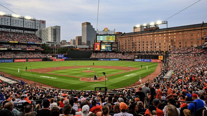 Camden Yards, the ballpark for the Baltimore Orioles, is packed with fans. | Mark Goldman/Icon Sportswire 749/Mark Goldman/Icon Sportswire/Newscom