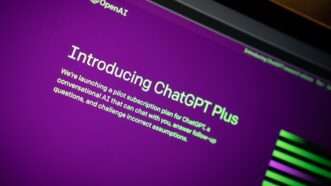 A computer screen with a purple background and white text reading "Introducing ChatGPT Plus" | Photo by <a href=%40jupp3a5d-2.html Kemper</a> on <a href=n8ayh8r2rwq6341-2.html  
