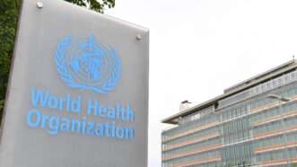 World Health Organization building logo | CHINE NOUVELLE/SIPA/Newscom