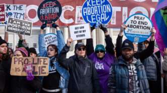 pro-life and pro-choice protesters | Allison Bailey / SOPA Images/Sip/Newscom